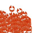 thumbnail image 6 of 100PCS Clip snap Bird Leg Bands Parrot Finch Canary Grouped , , Red, 6 of 6