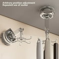 thumbnail image 5 of RBCKVXZ Hanging Utensil Holder Hooks Kitchen Utensil Hanger Wall Mount 360° Rotating Folding Hook Strong Suction Cup Hook Utensil Rack with 6 Hooks for Kitchen Bathroom Cabinet (White), 5 of 9
