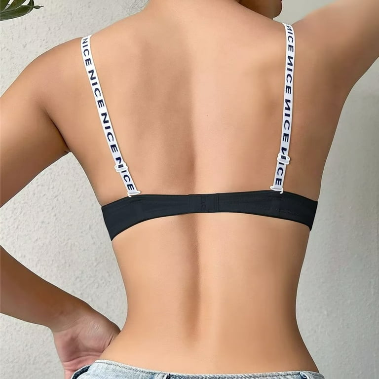 ToBeInStyle Women's Deep Plunge Convertible Bra - Longline Bustier With Push Up, Multiway Straps, 3-Hook Back (White, 40C)