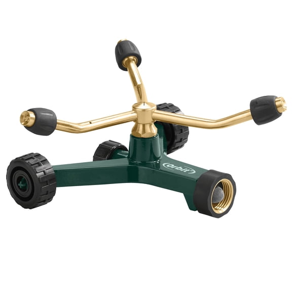 Orbit 3-Arm Rotating Lawn Watering Sprinkler - Yard Water Sprinklers - 58180N