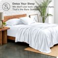thumbnail image 4 of Bare Home Ultra-Soft Stretchy Sheet Set - Premium 1800 Collection - Deep Pockets - 3 Piece - Twin, White, 4 of 8