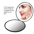 thumbnail image 3 of Qiilu LED Mirror, Portable Mirror,Portable Foldable 10X Magnification Mini 12 LEDs Makeup Mirror Cosmetic Tool, 3 of 7