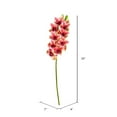 thumbnail image 2 of Vickerman 33" Contemporain Tige de Cymbidium en Tissu Pourpre, 2 of 2