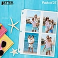 thumbnail image 2 of Better Office Products 3.5 x 5 Inch Photo Album Refill Sheets, 25 Pack, 2 of 6
