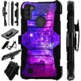 thumbnail image 1 of WORLD ACC LuxGuard Holster Case Compatible with Samsung Galaxy A11 Hybrid Phone Cover (Purple Universe), 1 of 1