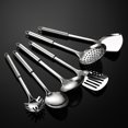 thumbnail image 2 of 430 Stainless Steel Round Cooking Utensils Kitchen Spoon Fork Knife Long Rice Spoon Pot Spatula Stainless Steel Kitchenware, 2 of 5