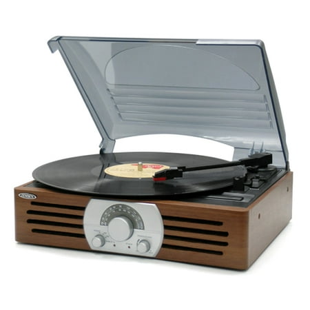 Spectra Merchandising JEN-JTA-222M 3-Speed Stereo Turntable w/ AM/FM Stereo (Best Receiver For Turntable 2019)