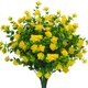 thumbnail image 1 of (White) - Artificial Flowers, Fake Outdoor UV Resistant Plants Faux Plastic Greenery Shrubs Indoor Outside Hanging Planter Home Kitchen Office Wedding, Garden Decor Grunyia NA, 1 of 6