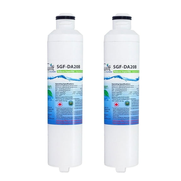 Swift Green Filters SGF-DA20B Replacement for Samsung DA29-0020B Refrigerators Water Filters(2 Pack)