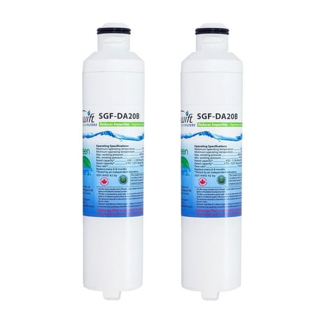 Swift Green Filters SGF-DA20B Replacement for Samsung DA29-0020B Refrigerators Water Filters(2 Pack)