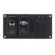 thumbnail image 2 of Tablero de control de interruptor basculante portátil de 12/24 V, panel de interruptor doble universal para automóvil, barco, RV, 2 of 8