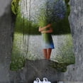thumbnail image 3 of Vestido HUOGUO Vintage Floral Manga 3/4 para mujer, talla grande, 3 of 3