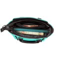 thumbnail image 6 of Single Shoulder Bag Rivet Bag 7.48×7.48×3.94in Removable Shoulder Belt Can Be Held Or Diagonal Across A Variety Of Matching Styles Teal, 6 of 6