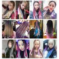 thumbnail image 4 of Graflsoa Rallonges de Cheveux Tressées Jumbo Bicolores, Dreadlocks en Fibres Synthétiques, Douces et Sans Enchevêtrement, Réutilisables pour Tresses Box et Torsades, Mélange de Couleurs Dégradées, à la Mode et Durables (1#-45#), 4 of 6