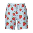 thumbnail image 4 of Lsque Mens Swim Trunks Strawberry Pattern - Bathing Suit Compression Liner - Beach Swim Shorts Swimwear - (S-3XL) - Stretch Quick Dry -Medium, 4 of 9