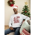thumbnail image 2 of Don't Stop Believin' Christmas Santa Men's Sweatshirt, 2 of 4