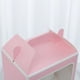 thumbnail image 4 of Zhuge Flores, cajas de regalo, bolsas de embalaje, cajas de regalo de mano abiertas con ventana transparente, bolsos de regalo de flores (borde rosa + blanco, 20 * 16 * 30 cm), 4 of 5
