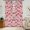 Mushroom and Toadstool Pink Pattern, variant on Mushroom and Toadstool Pink Pattern Pinch Pleat Semi Sheer Linen Curtains, Pleated Window Curtains with Hooks & Rings, Linen Textured Gifts for Living Room Bedroom,40"x108"