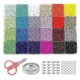thumbnail image 1 of 26-27 24000pcs 2mm 24 Colors Glass Seed Beads For Bracelet Jewelry Making Kit, 1 of 2