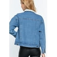 thumbnail image 5 of Inner Fur Oversized Denim Jacket, 5 of 5