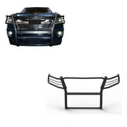 Black Horse Grille brush Bumper Guard Modular Black Compatible with 2015-2022 Chevrolet Colorado|2015-2022 GMC Canyon(Excludes ZR2 submodel)-17GC15MA