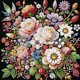 thumbnail image 1 of Kit Con Forma Especial Parcial DIY 5D Flores 30x30cm, 1 of 9
