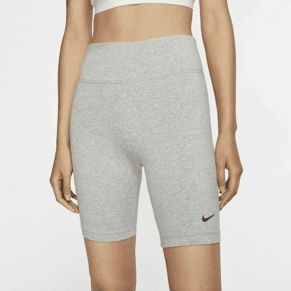 Nike Sportswear Leg-A-See Women's Bike Shorts Color: Dark Grey Heather/Black/Black Size: S