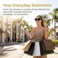 thumbnail image 4 of Zzjniupiyyds 1 Pcs Oversized Fit Over Sunglasses, UV400 Polarized Square Sun Glasses for Women Men,Lightweight Frame Black Lens, 4 of 7