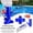 blue, variant on Portable Swimming Pool Vacuum Cleaner Head, Jet Fountain Vacuum Brush Cleaning Tool, Manual Pool Cleaning Accessory for Above Ground Inground Swimming Pools(blue)