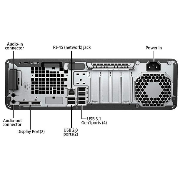 HP Computer EliteDesk 800 G4 SFF Windows 11 Pro Desktop PC Set