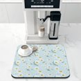 thumbnail image 2 of Washable Rubber Daisy Cute Floral Dish Drying Mats for Kitchen Counter Home Large Coffee Bar Pad Accessories and Decor for Utensils Stemware 16''x18'', 2 of 7
