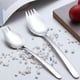 thumbnail image 5 of Toystoory Juego de 2 cubiertos de cuchara y tenedor, adecuados para todas las ocasiones, fáciles de limpiar, seguros de usar, tenedor de postre Mostrada Cuchara trompeta, 5 of 6