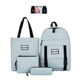 thumbnail image 1 of Set de 4 piezas mochila escolar Gaon gris, 1 of 8
