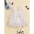 thumbnail image 4 of Yunliwuli Baby Girls Sleeveless Dress Bow Straps Summer Tulle A-Line Dress with Butterfly Wing for Beach Party Cute Clothes, 4 of 10
