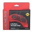 thumbnail image 4 of Retro-Bit Official Sega Genesis Controller 6-Button Arcade Pad for Sega Genesis - Original Port (Red), 4 of 4