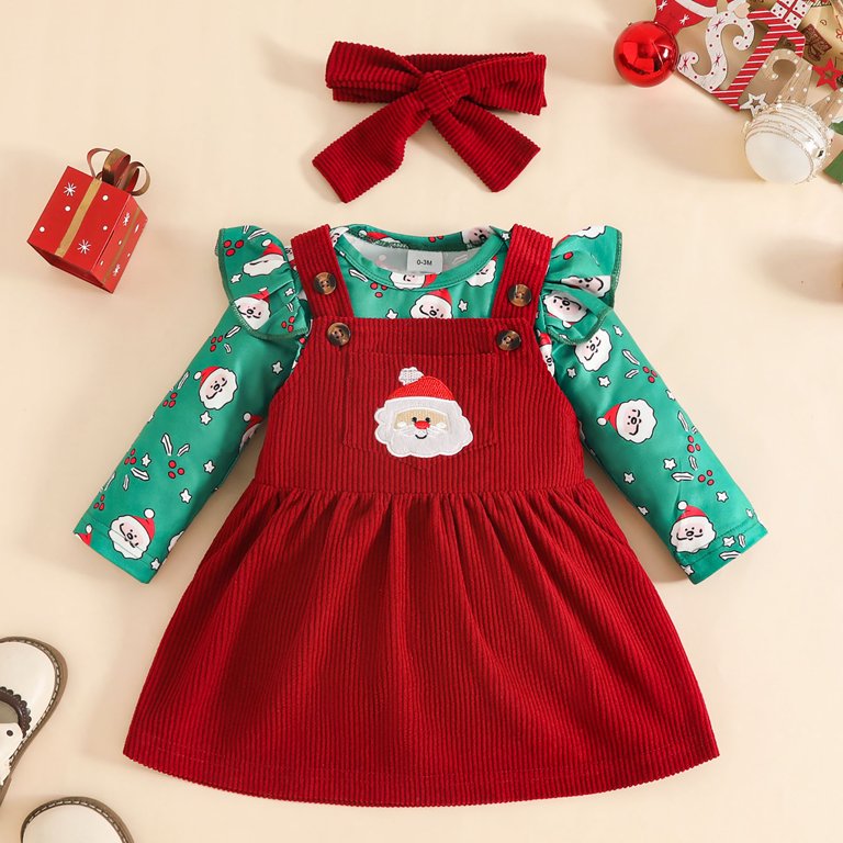 Gubotare Baby Christmas Outfit Girl Smocked Baby Girl Clothes Ruffle Long Sleeve Romper Print Overall Skirt Dress Cute Newborn Outfit 0 3 Months (Wine,0-3 Months) - Walmart.com Gubotare Baby Christmas Outfit Girl Smocked Baby Girl Clothes Ruffle Long Sleeve Romper Print Overall Skirt Dress Cute Newborn Outfit 0 3 Months (Wine,0-3 Months) - Walmart.com