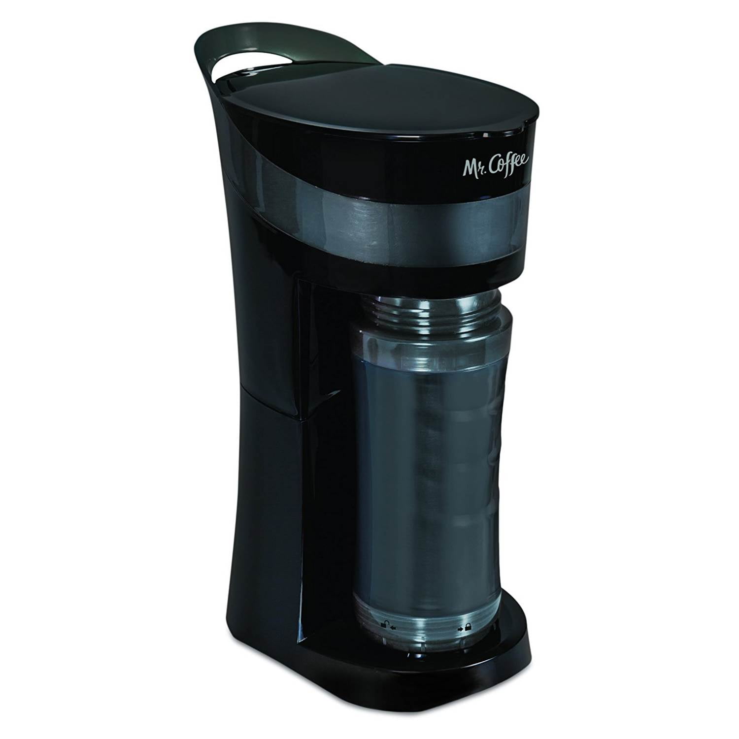 Mr. Coffee Pour! Brew! Go! Personal Grounds Coffee Maker with Travel
