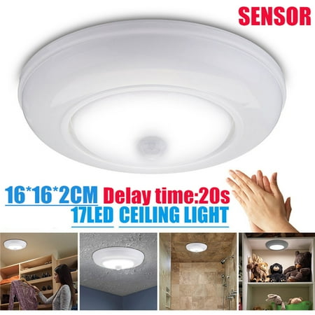 Dc6v 17led 3825smd Motion Sensor Ceiling Light Battery Operated