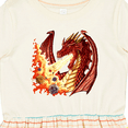 thumbnail image 4 of Inktastic Dragon Breathing Fire with Role Playing Dice Girls Toddler Dress, 4 of 5