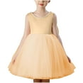 thumbnail image 1 of Bwiyojiz Robe Formelle pour Enfants Tailles 100-150 Sans Manches en Mousseline Princesse, 1 of 4