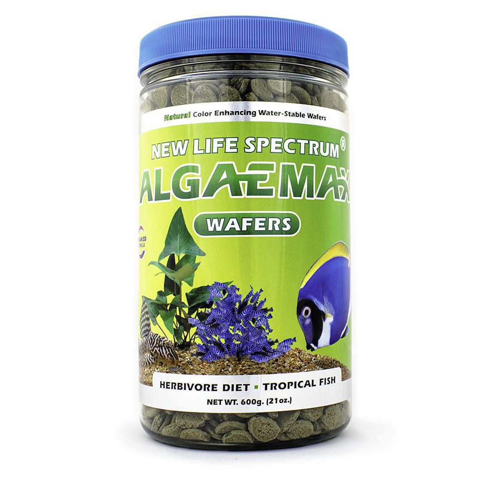 New Life Spectrum AlgaeMax Tropical Fish Food Wafers, 10.5 oz