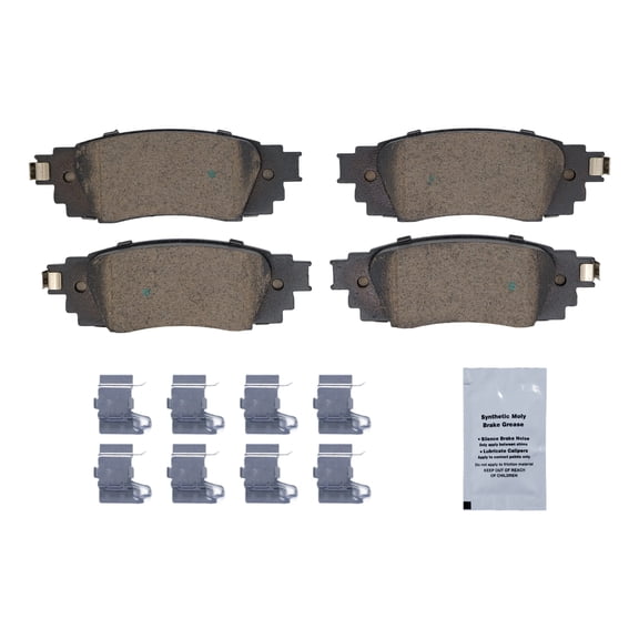 HUSCH Rear Ceramic Brake Pads Kit D1879 Fit For Lexus ES250 2021-2025, For ES300H 2019-2025, For ES350 2019-2025