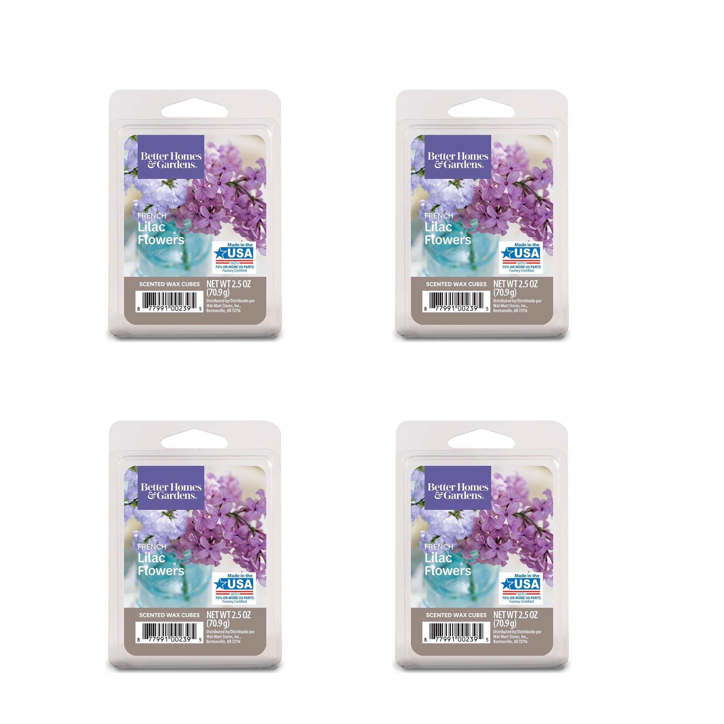 MAINSTAYS Scented WAX CUBES LILAC BREEZE 2 Packs