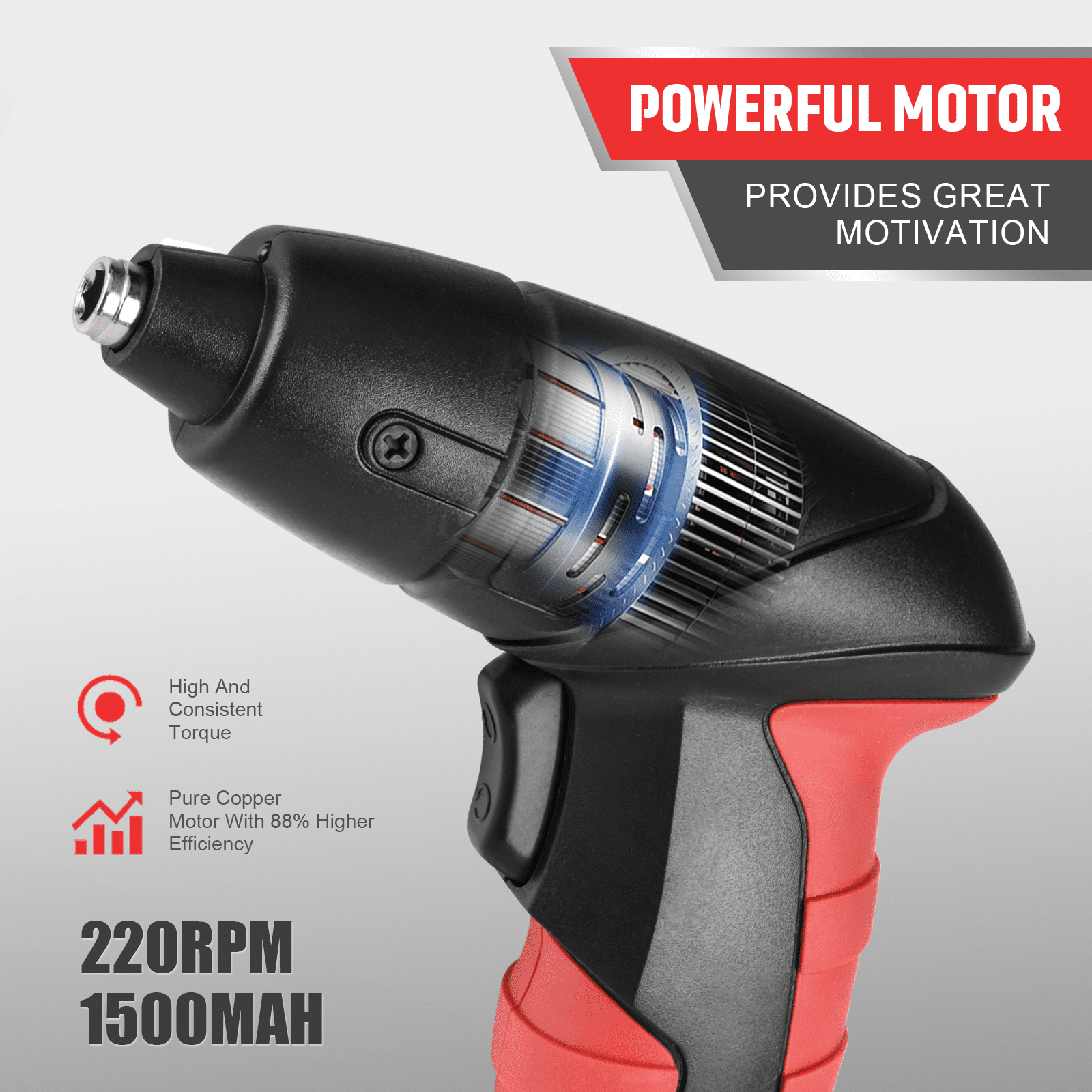 3.6V Small Power Electric Screwdriver Set, Rechargeable Cordless Power Screw Guns with Driver Bit Set