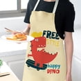 thumbnail image 3 of Delantal ajustable Dinosaurio Impreso Lino Antifouling Delantal de cocina Niña Animal de dibujos animados Cocina impermeable Cocina Niños Unisex Delantal japonés Vestido 1 pieza (47 cm * 38 cm), 3 of 5