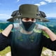 thumbnail image 5 of Sombrero de pesca al aire libre con ventilador solar ancho para acampar y hacer senderismo, sombrero para el sol para hombre con ventilador solar, sombreros de pesca con ventilador ajustable de 3 velo, 5 of 5