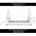 thumbnail image 5 of Amish Casual The Lancaster Amish Crafted Porch Daybed Swing, Made in The USA from Kiln Dried Pine (Unfinished, 5 Foot), 5 of 6