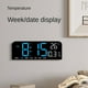 thumbnail image 1 of Reloj de pared digital LED con temperatura, fecha, 2 alarmas, cuenta regresiva y brillo ajustable Reloj de escritorio B, 1 of 3