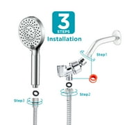 VXV Filtered Shower Head, 9 Modes High Pressure Shower Head with Handheld, with 71 Shower Hose & Adjustable Bracket Filter Shower Head, Remove Chlorine & Hard Water, Chrome