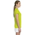 thumbnail image 2 of Gildan 42000L Ladies' Performance T-Shirt Safety Green XS, 2 of 3